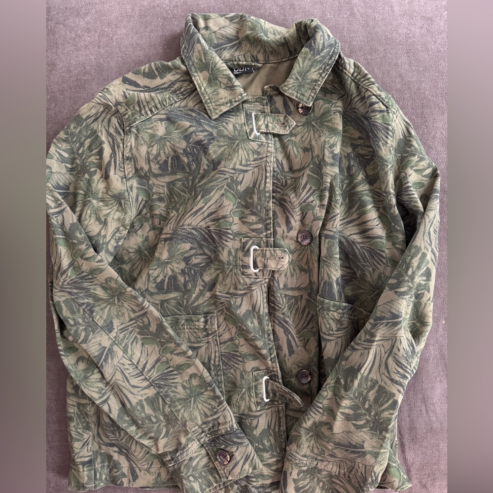 Urban Outfitters Olive Patterned Jacket